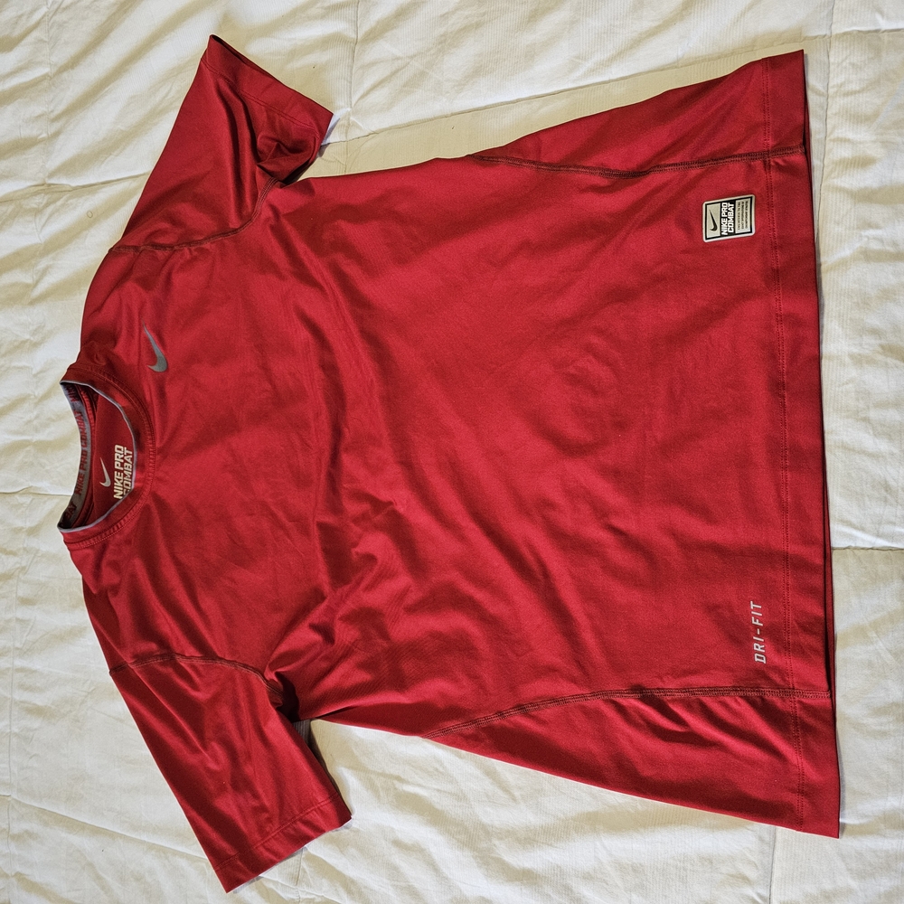 Nike Men's Red Dri-FIT Shirt